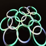 8 Inch Premium Glow Stick Bracelets - Bi Color - White/Green (100 Counts Per Pack) - Glow-Paradise