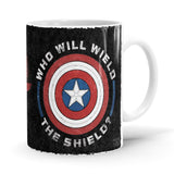 Who Will Wield The Shield - Marvel Ceramic Home Kitchen Drinking Coffee Milk Mug (350ml/11oz, Made in USA) - Glow-Paradise