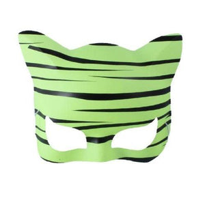 Yellow Tiger Cat Masks (12 Masks Per Pack) - Glow-Paradise